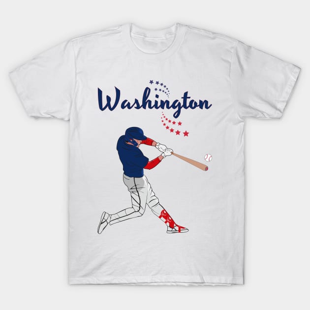 Washington USA Baseball | America's Sports Cities T-Shirt by VISUALUV